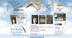 Desktop Screenshot of apeironeditori.com