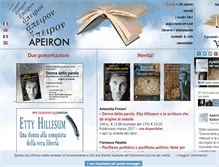 Tablet Screenshot of apeironeditori.com